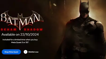 The release date for the VR game Batman: Arkham Shadow, an ambitious exclusive for the Meta Quest 3 headset, has been revealed