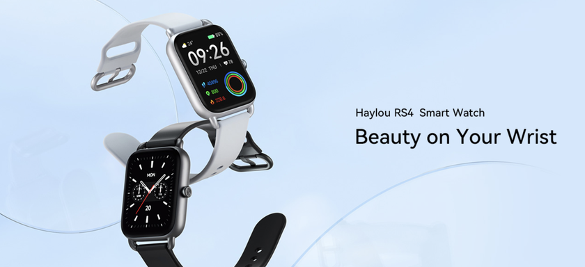 Haylou RS4: Xiaomi ecosystem smartwatch with 1.78" AMOLED screen, SpO2 sensor, IP68 protection and autonomy up to 10 days for $44