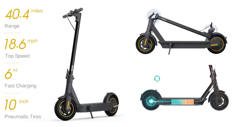 Segway Ninebot MAX G30P battery scooter for adults
