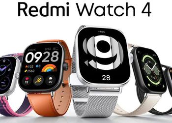 Xiaomi представила умные часы Redmi Watch 4 с GPS, NFC и защитой от воды IP68 по цене $70