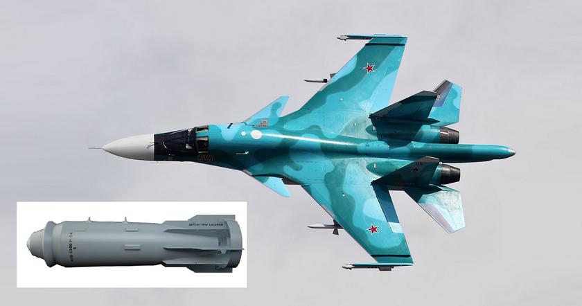 Россияне соврали о первом в истории пуске псевдогиперзвуковой ракеты Х-47М2 с истребителя Су-34 – теперь пропаганда говорит о применении 1,5-тонной бомбы ФАБ-1500 М54