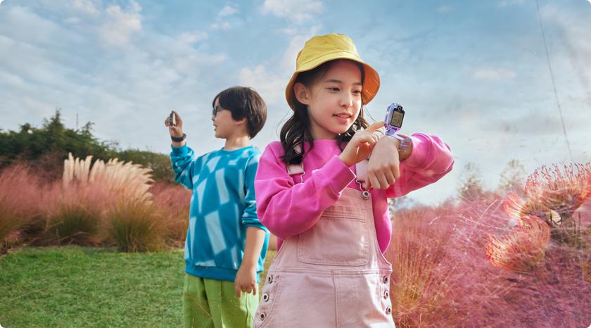 Huawei Kids Watch 5X Pro : une smartwatch pour enfants inhabituelle, dotée de deux écrans et d'un étui amovible, pour 290 $.