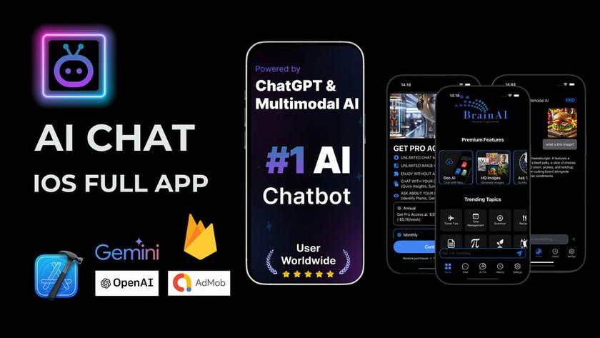 Kickstarter-проект BrainStudio: iOS-приложение с собственным ИИ-помощником и пошаговым гайдом для SwiftUI