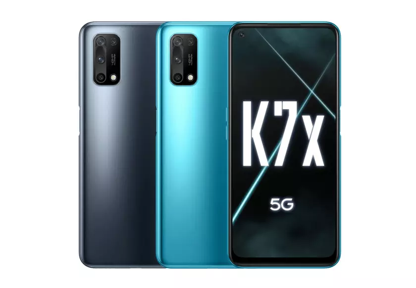 OPPO K7x: 6.5-дюймовый дисплей на 90 Гц, чип MediaTek Dimensity 720, квадро-камера на 48 Мп и батарея на 5000 мАч