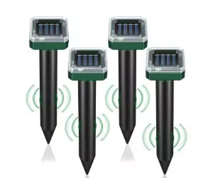 LOTARINI Mole Repellent Solar Powered 4 ...