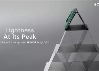 Honor Magic V3 попал в Книгу рекордов Гиннесса, оказавшись на вершине 54-этажного карточного домика