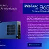 Миниатюра Intel Arc Pro B65 - вид спереди