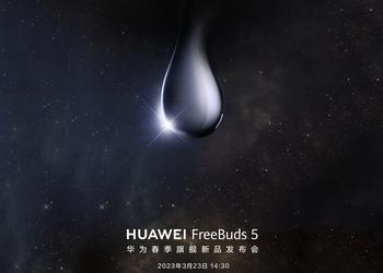 Huawei presenta le cuffie FreeBuds 5 TWS dal design insolito il 23 marzo
