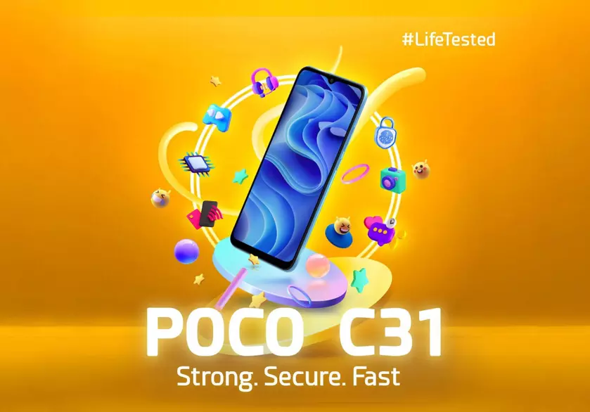 Бюджетник POCO C31 рассекретили до анонса: IPS-экран на 6.5 дюймов, чип MediaTek Helio G35 и ценник в районе $120