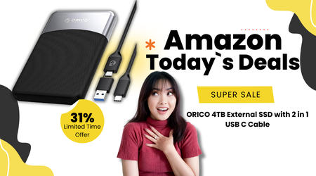 ORICO 4TB External SSD with Dual Cable – $93 Savings Available!