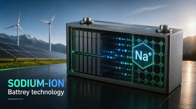 This sodium battery absorbs heat while ...