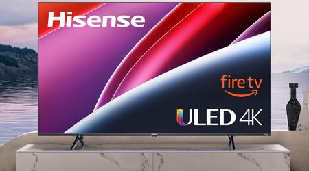 58-calowy smart TV Hisense ULED U6 z Fire TV na pokładzie jest dostępny w Amazonie z rabatem 150 dolarów