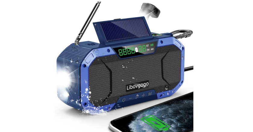 Libovgogo DF-580B Emergency miglior radio fm con altoparlante bluetooth