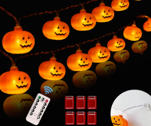 KPCB LED-Kürbislichter für Halloween