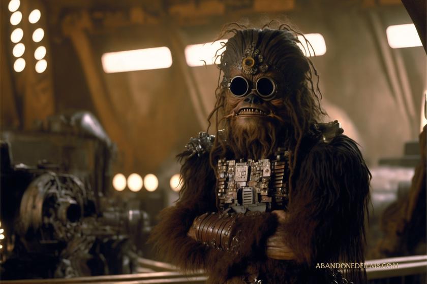 Neural network depicts planets and iconic Star Wars characters in steampunk style-5