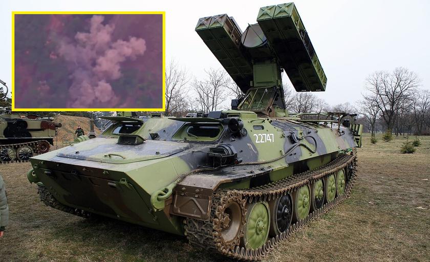 Вооружённые Силы Украины уничтожили российский зенитно-ракетный комплекс «Стрела-10» с помощью кассетных боеприпасов