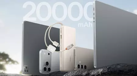 Baseus Launches the Compact EnerFill FC41 Power Bank Outside China with a Capacity of 20,000 mAh, Featuring Two Built-In Cables and Up to 100W Power