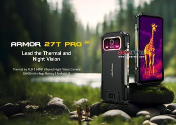 Новый защищённый смартфон Ulefone Armor 27T Pro с тепловизором и батареей на 10600 мАч готовится к выходу