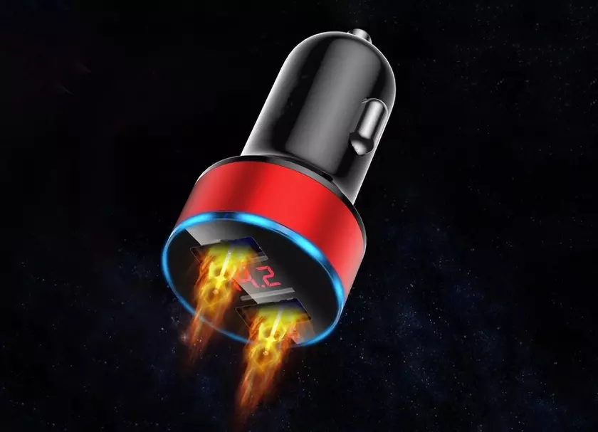 Автомобильная зарядка для смартфона с поддержкой Qualcomm Quick Charge 3.0 дешевле $2