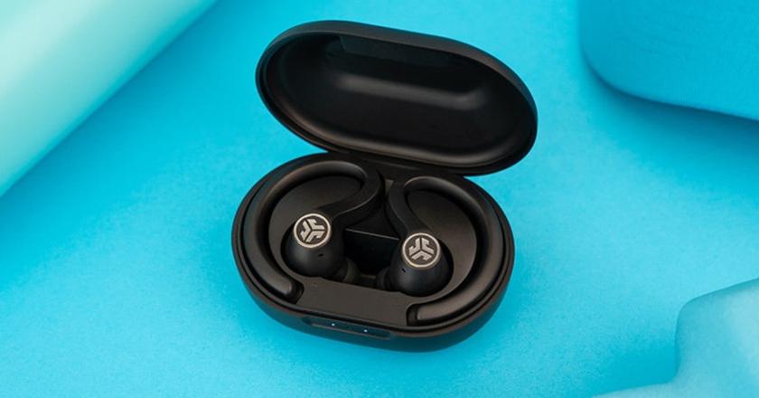 JLab Air Sport earbuds with ear hooks