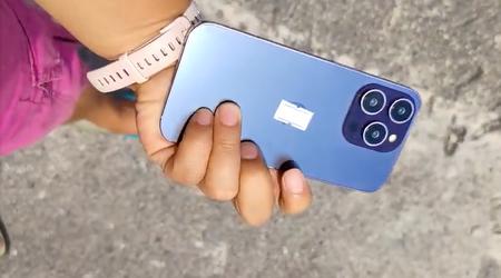 iPhone 14 Pro with a "holy" screen and a new purple color appeared in the video
