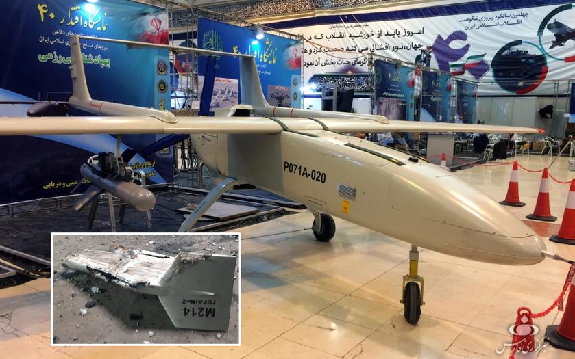 Воздушные Силы Украины за несколько часов уничтожили иранский ударный дрон Mohajer-6 и ещё два беспилотника-камикадзе Shahed-136