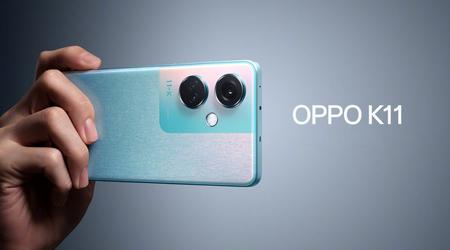 OPPO K11: OLED-дисплей на 120 Гц, чип Snapdragon 782G і батарея на 5000 мАг з підтримкою швидкої зарядки на 100 Вт