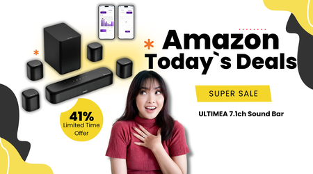 ULTIMEA Aura A60 7.1ch Sound Bar – Cinematic Audio Experience $124 Cheaper!