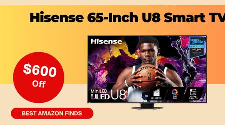 Hisense 65-Inch U8 Google Smart TV with a $600 Discount! Don't miss it!