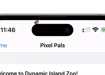 Probably the cutout's cutest use on the iPhone 14 Pro: Apollo developers created a "tamagotchi" for Dynamic Island