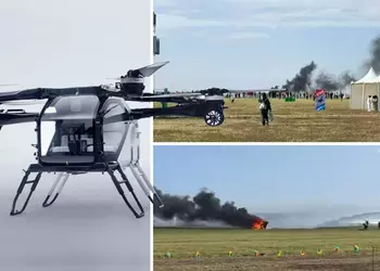 ДТП нового поколения: в Китае столкнулись два летающих автомобиля Xpeng Aeroht