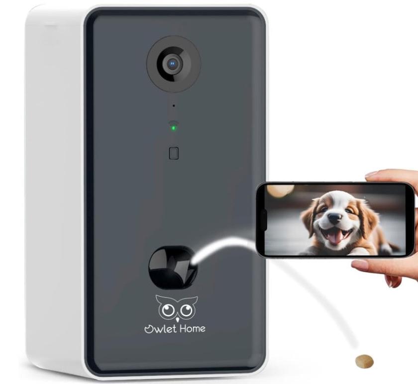 Owlet Home dog camera treat dispenser