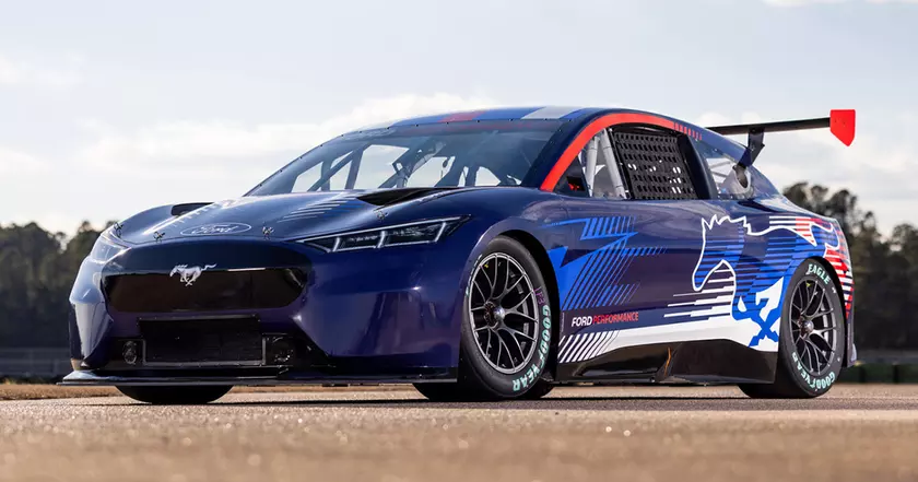 Ford Unveils High-Octane Mustang Mach-E NASCAR Prototype