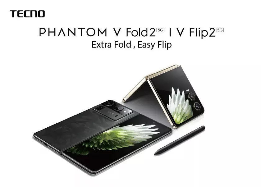 Не дожидаясь анонса: Tecno открыла предзаказ на складные смартфоны Phantom V Fold 2 и Phantom V Flip 2