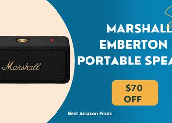 Marshall Emberton II Portable Bluetooth Speaker - NOW $70 Off Limited Time Deal!