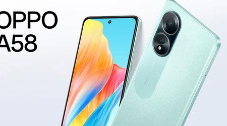 OPPO A58 4G: FHD+ display, MediaTek Helio G85 chip, 50 MP dual camera and IPX4 protection