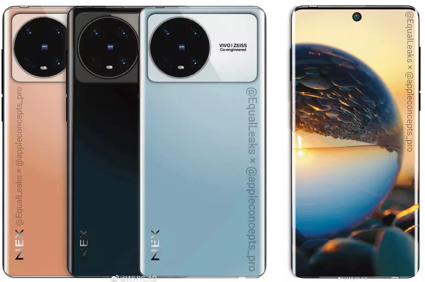 В Сеть утекли качественные изображения vivo NEX 5 – много камер, большая фронталка и изогнутый дисплей