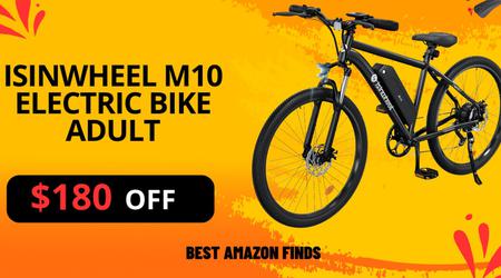 Isinwheel M10 Electric Bike Adult - Shor Time $180 Discount!