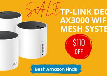 TP-Link Deco AX3000 WiFi 6 Mesh System - Exclusive $110 Off For a Limited Time!