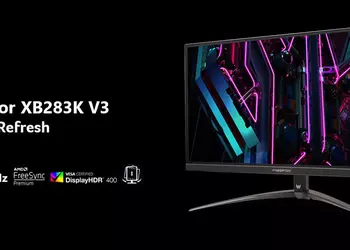 Acer Predator XB283K V3 – игровой монитор 4K с частотой обновления 150 Гц и HDMI 2.1 по цене $500