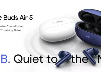 realme Buds Air 5: 12.4mm drivers, ANC, IPX7 protection and up to 38 hours of battery life for $39.