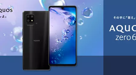 Sharp Aquos Zero 6 - 240Hz screen, Snapdragon 750G, IP68 protection and Android 11