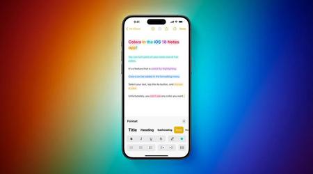 Notizen-App für iOS 18 erhält farbige Texthervorhebung
