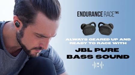 JBL Endurance Race на Amazon: TWS-навушники для занять спортом з автономністю до 30 годин зі знижкою $30