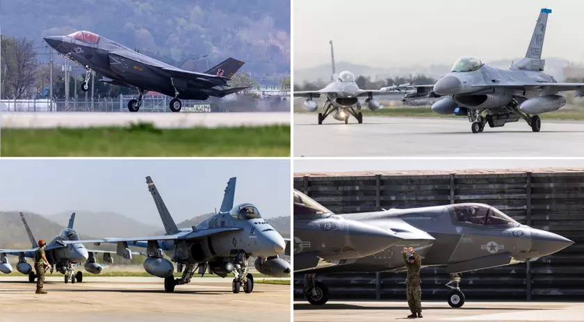США и Южная Корея начали совместные учения Korea Flying Training с истребителями пятого поколения F-35 Lightning II