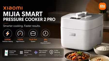 Xiaomi Mijia Smart Electric Pressure Cooker 2 Pro: обід під тиском 112 кПа та 2200 Вт потужності