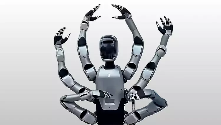 Шива, подержи мое пиво: китайская компания Midea представила промышленного андроида Miro U с шестью руками