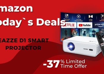EAZZE D1 Smart Projector Bundle - Now $55 Off!