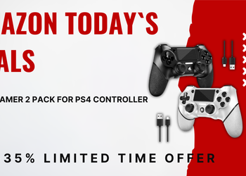 AceGamer 2-Pack PS4 Controllers – Double the Fun with $15 Savings!