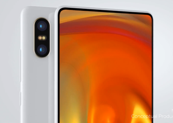 Xiaomi tizerit design of a frameless smartphone Mi MIX 2S